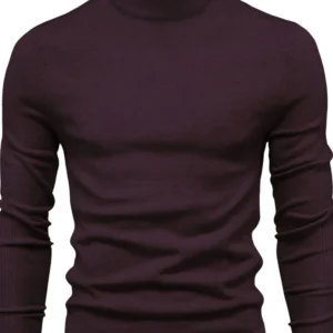Men's Mock Neck Long Sleeve Sweater28